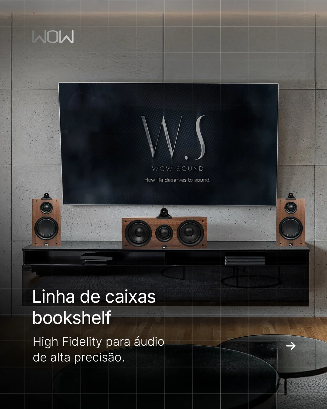 Área gourmet com som ambiente e controle inteligente