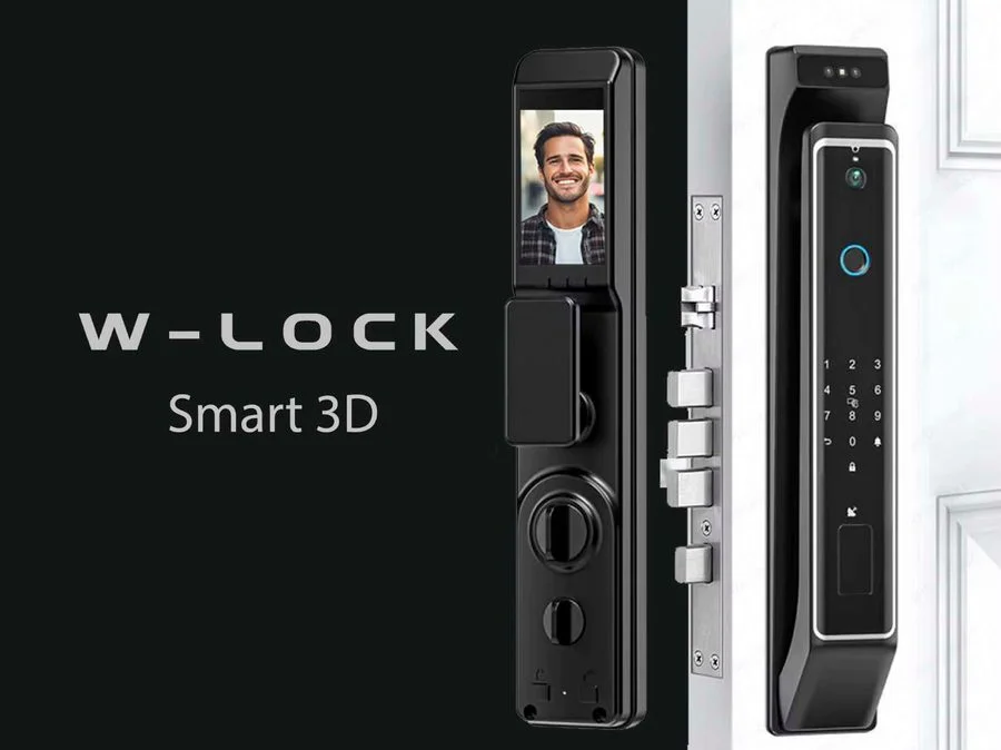 Reconhecimento facial em fechadura inteligente W-Lock